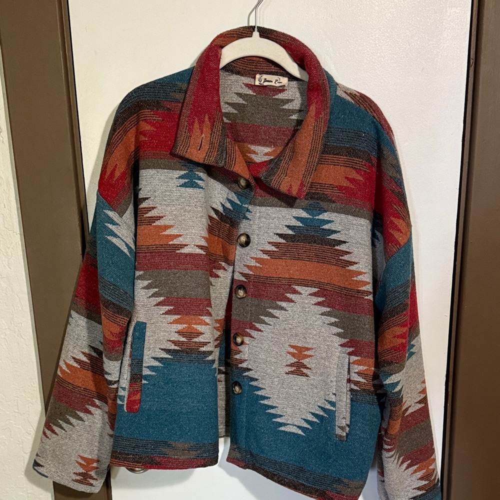 Beeson River Multicolor Southwestern Utility Jacket